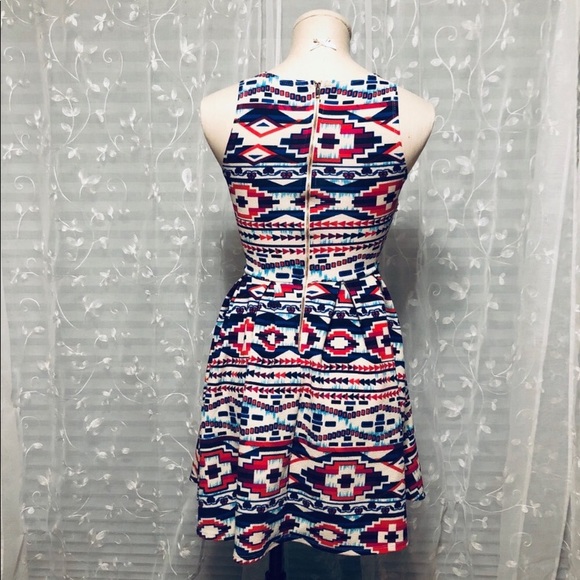 Southwestern Print Skater Dress - Picture 2 of 7